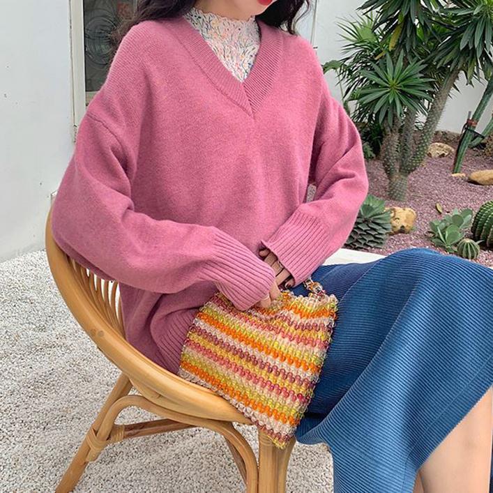 Small Flowers Painting Transparent Gauze Long Sleeve