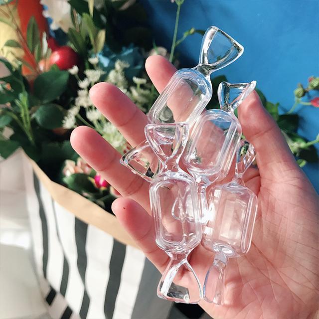 Small Transparent Candy Storage Plastic Box