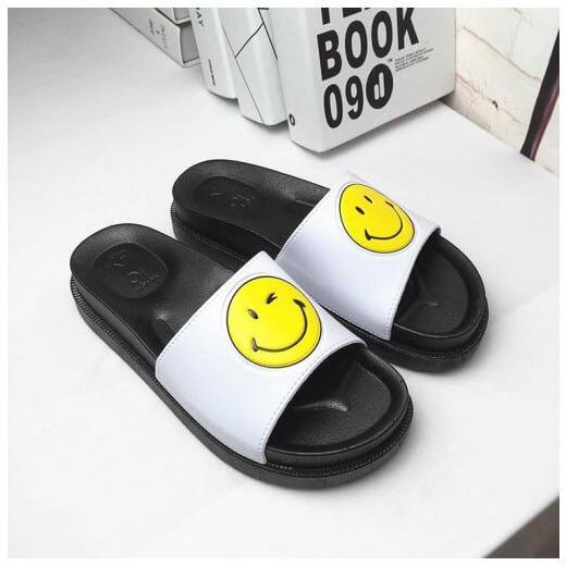 Smile Face Rubber Home Slippers