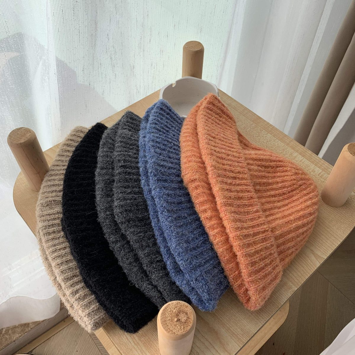 Soft Mohair Knit Bucket Hat