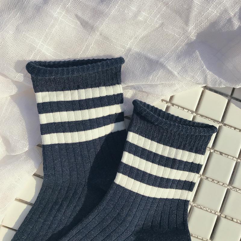 Sportish Lines Middle High Ankle Natural Colors Socks