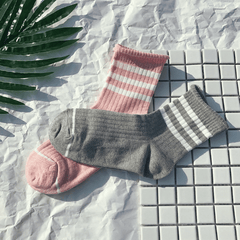 Sportish Lines Middle High Ankle Natural Colors Socks