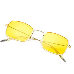 Square Colorful Metallic Frame Korean Sunglasses