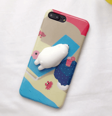 Squishy Rubber Bear And Seal Iphone Case