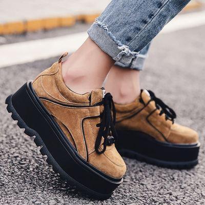 Suede Platform Sporty Side Lines Black Brown Green Boots