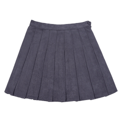 Suede Soft School Pleated Skirt