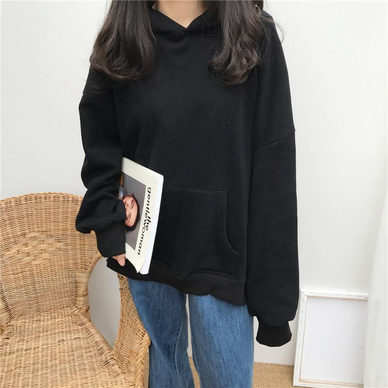 Thick Warm Oversized Front Pocket Long Sleeve Hoodie