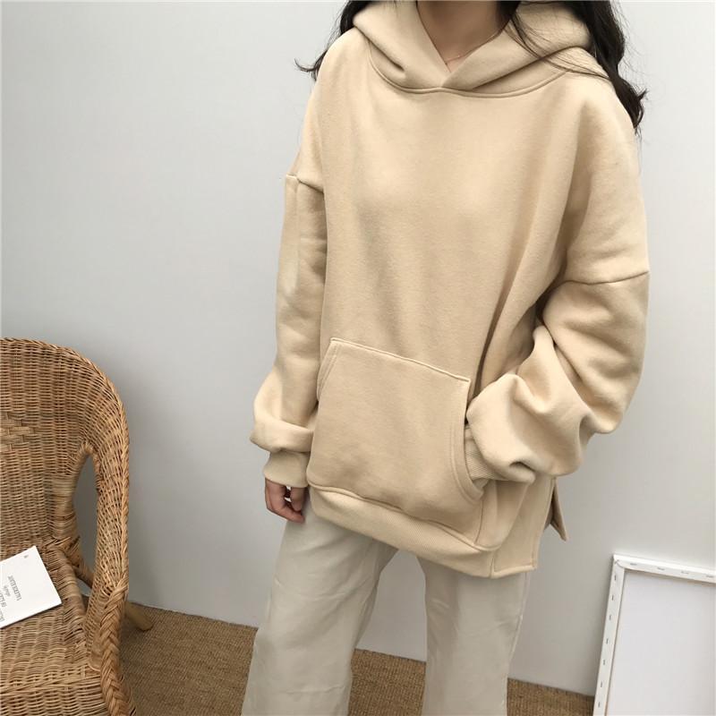 Thick Warm Oversized Front Pocket Long Sleeve Hoodie