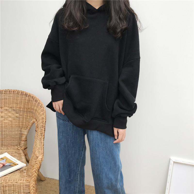 Thick Warm Oversized Front Pocket Long Sleeve Hoodie