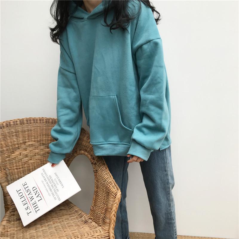 Thick Warm Oversized Front Pocket Long Sleeve Hoodie