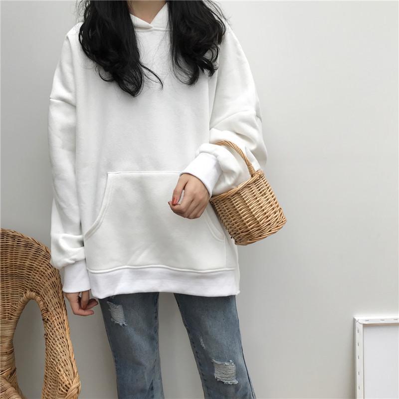 Thick Warm Oversized Front Pocket Long Sleeve Hoodie