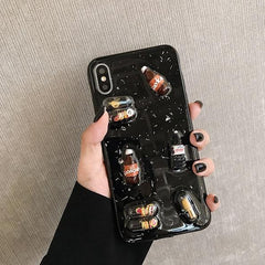 Transparent Bottles Capsules Iphone Cover Case