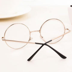 Transparent Circle Round Metallic Frame Korean Clear Potter Glasses