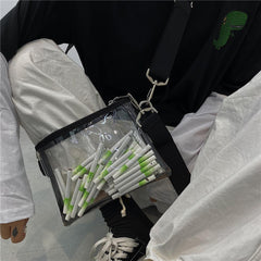 Transparent Grunge Aesthetic Crossbody Bag