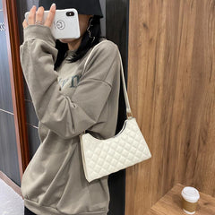 Bolso tote vintage de hombro con estampado de cuadros escoceses