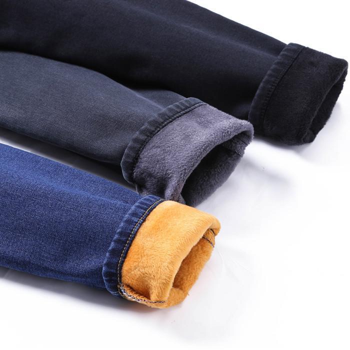 Warm Winter Jeans With Velvet Inside