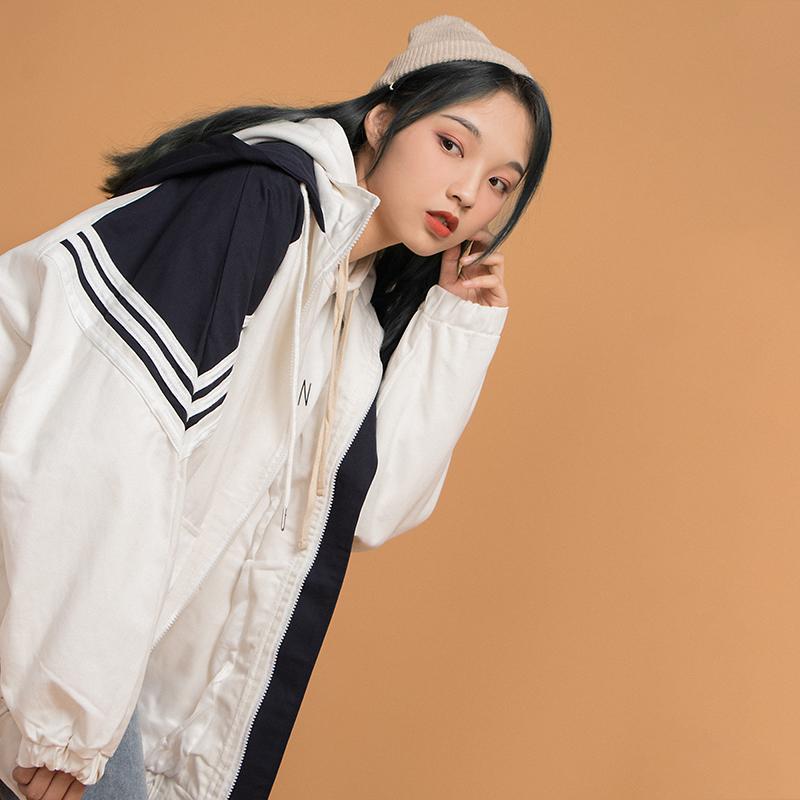 Winbreaker 90S Oversized Zipper Hooded Jacket