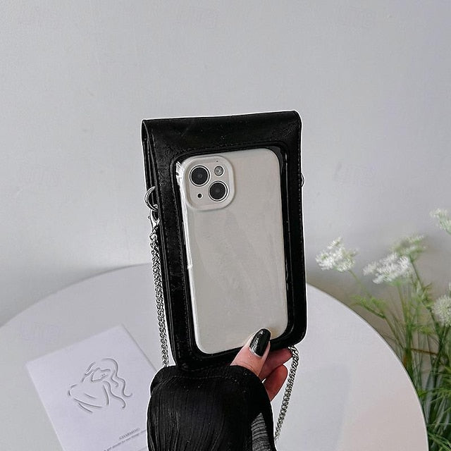 Phone  Crossbody PU Bag Mobile Daily Leather