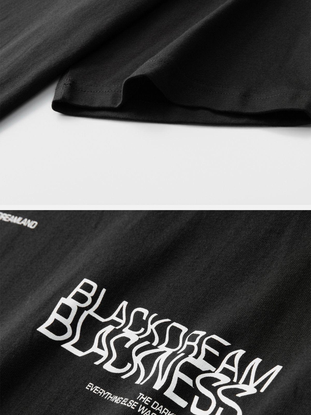 Distort Letters Graphic Tee