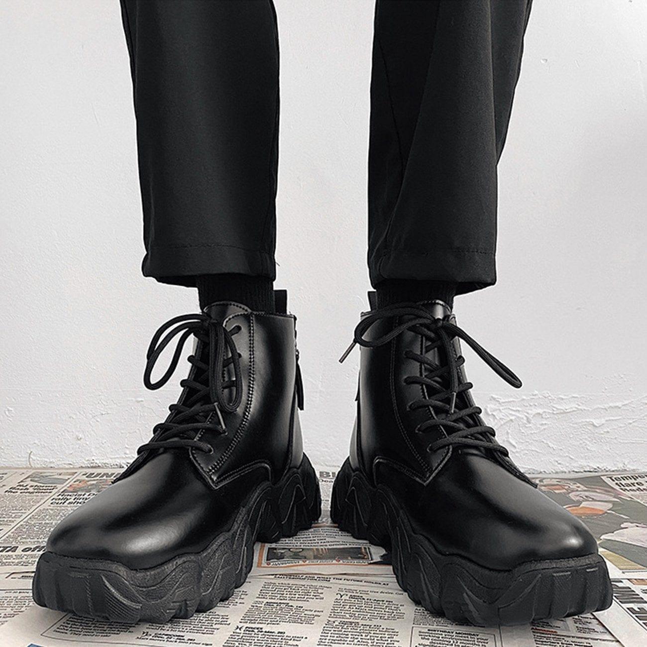 Zip Locomotive Mid-top PU Boots