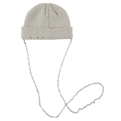 Vintage Ripped Hole Chain Knit Cap