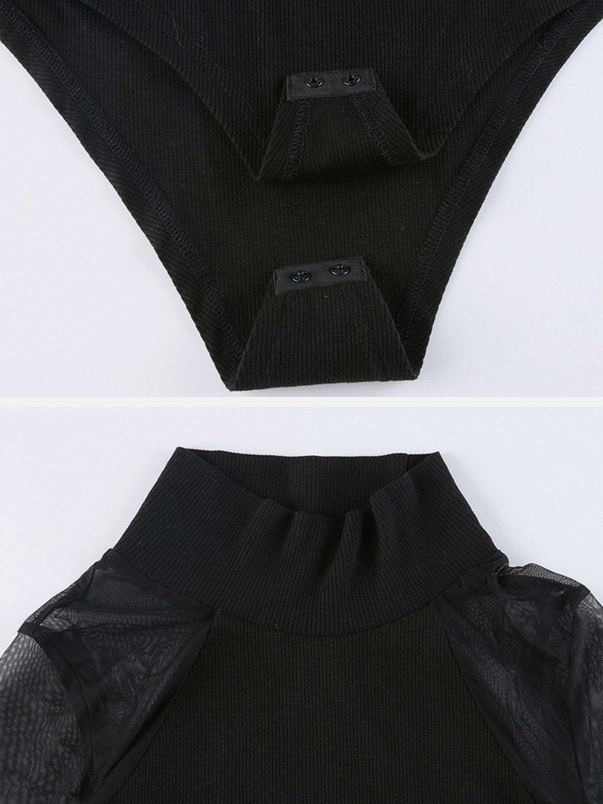 Sexy Mesh Patchwork Jumpsuit