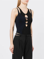 Hollow Elastic Jumpsuit