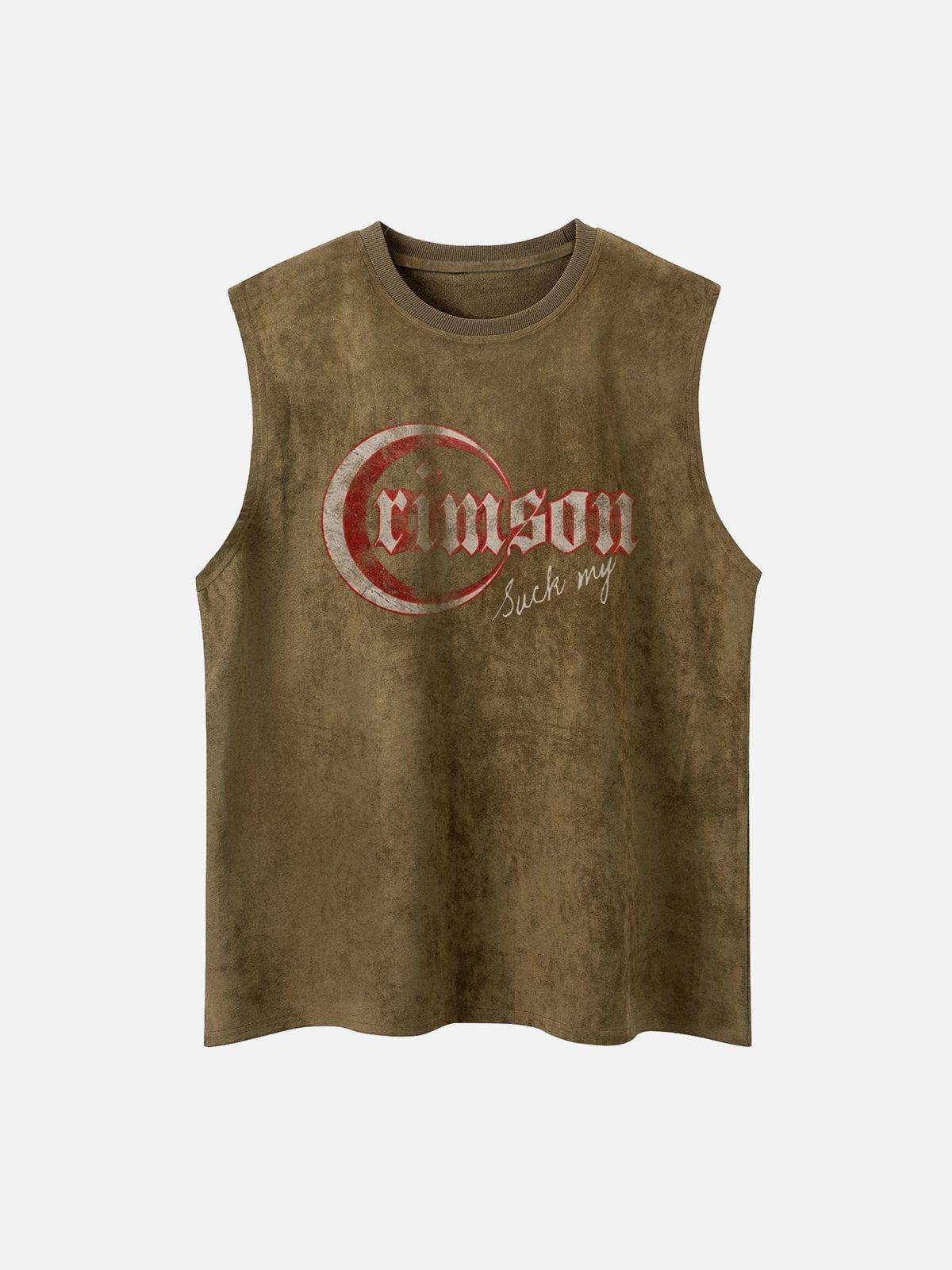 Stereoscopic Moon Suede Vest