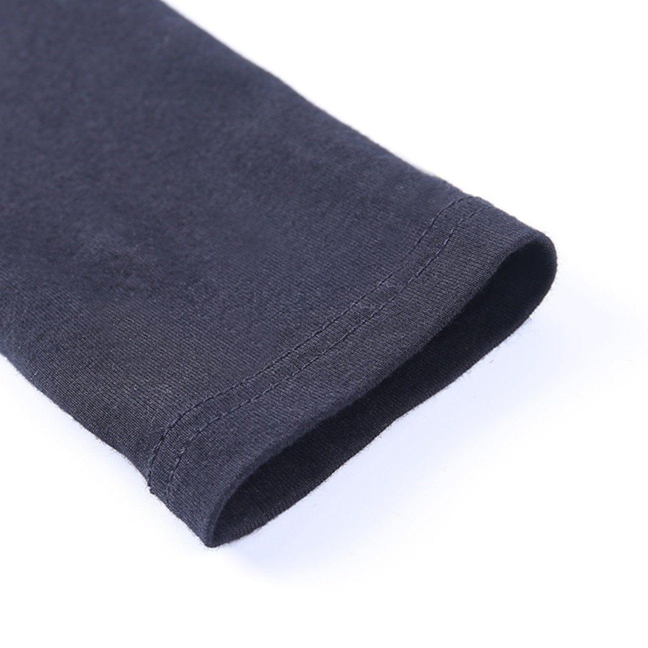High Waist Print Detachable Long Sleeve T Shirt