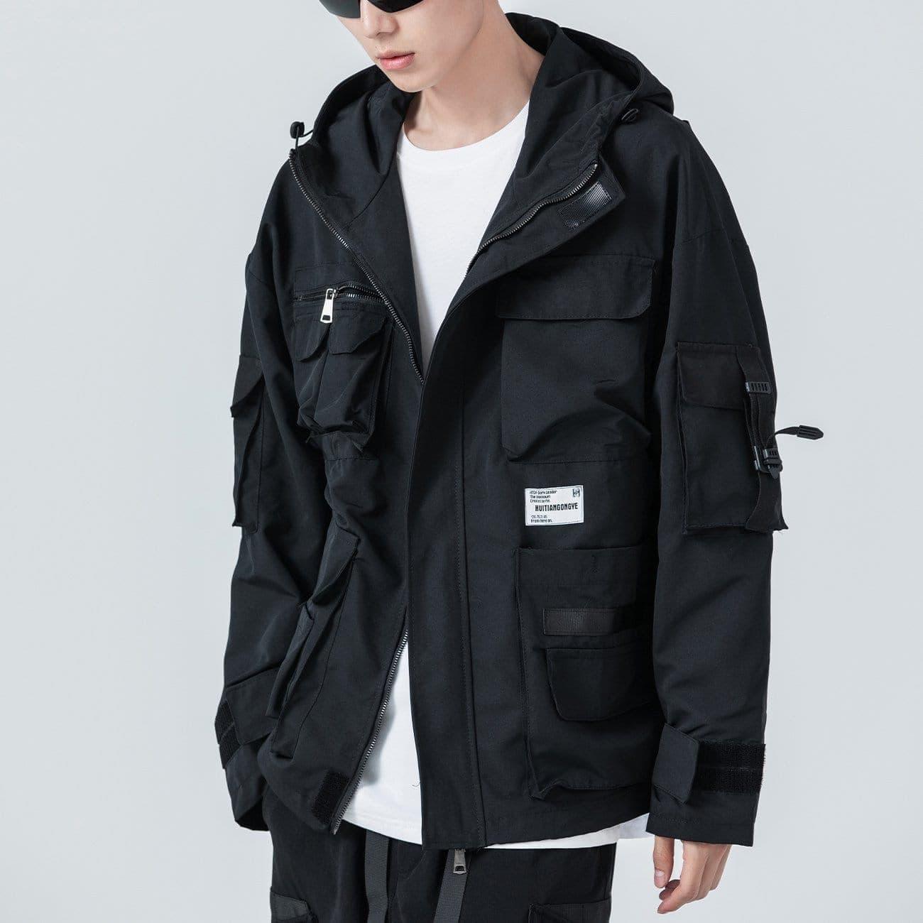 Multiple Velcro Pockets Jacket