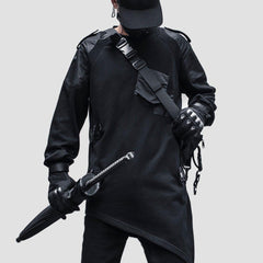 Dark Function Asymmetric Patchwork Sweatshirt