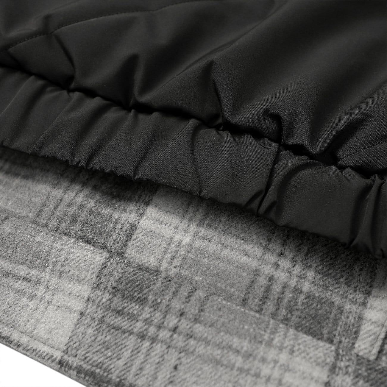 Fake Two Plaid Winter Coat