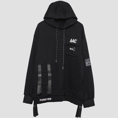 Dark Personalized Pockets Ribbons Hoodie