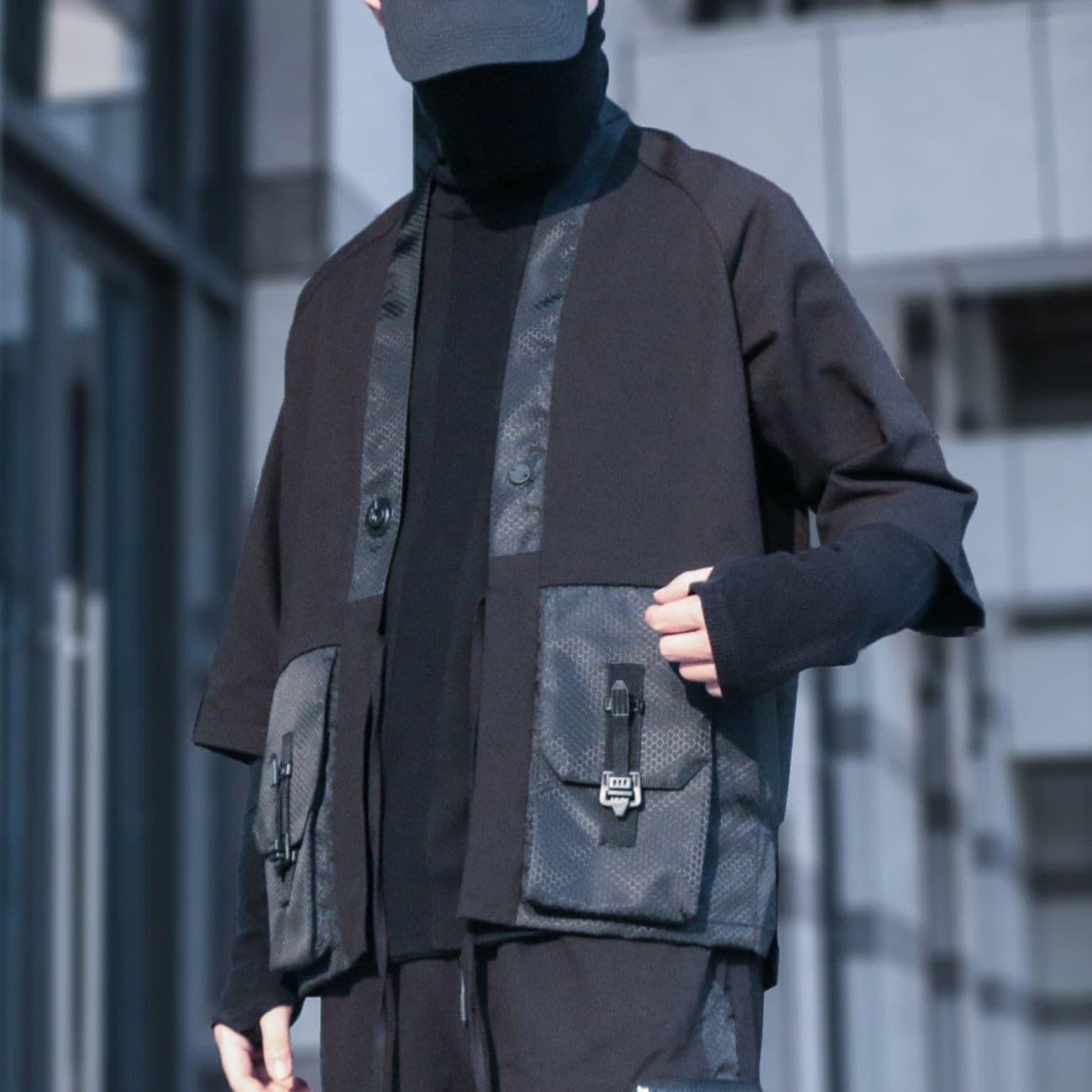 Cyberpunk Patchwork Cardigan Jacket