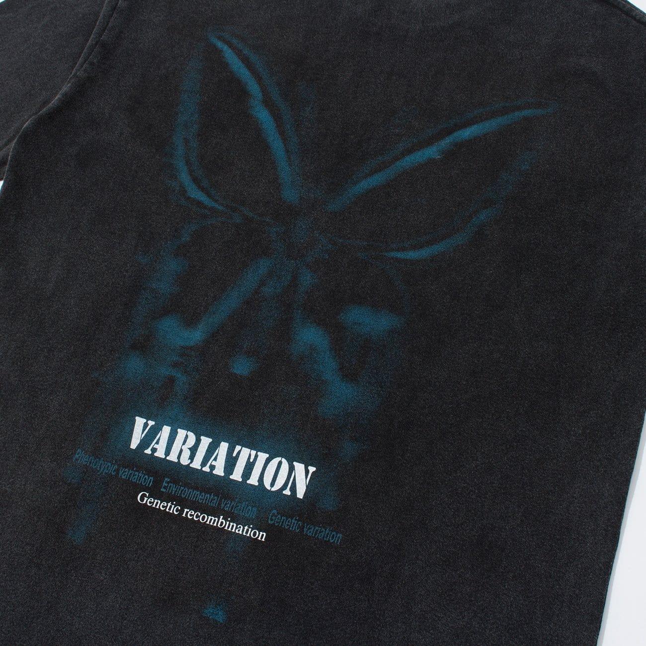 Butterfly Print Washed Tee