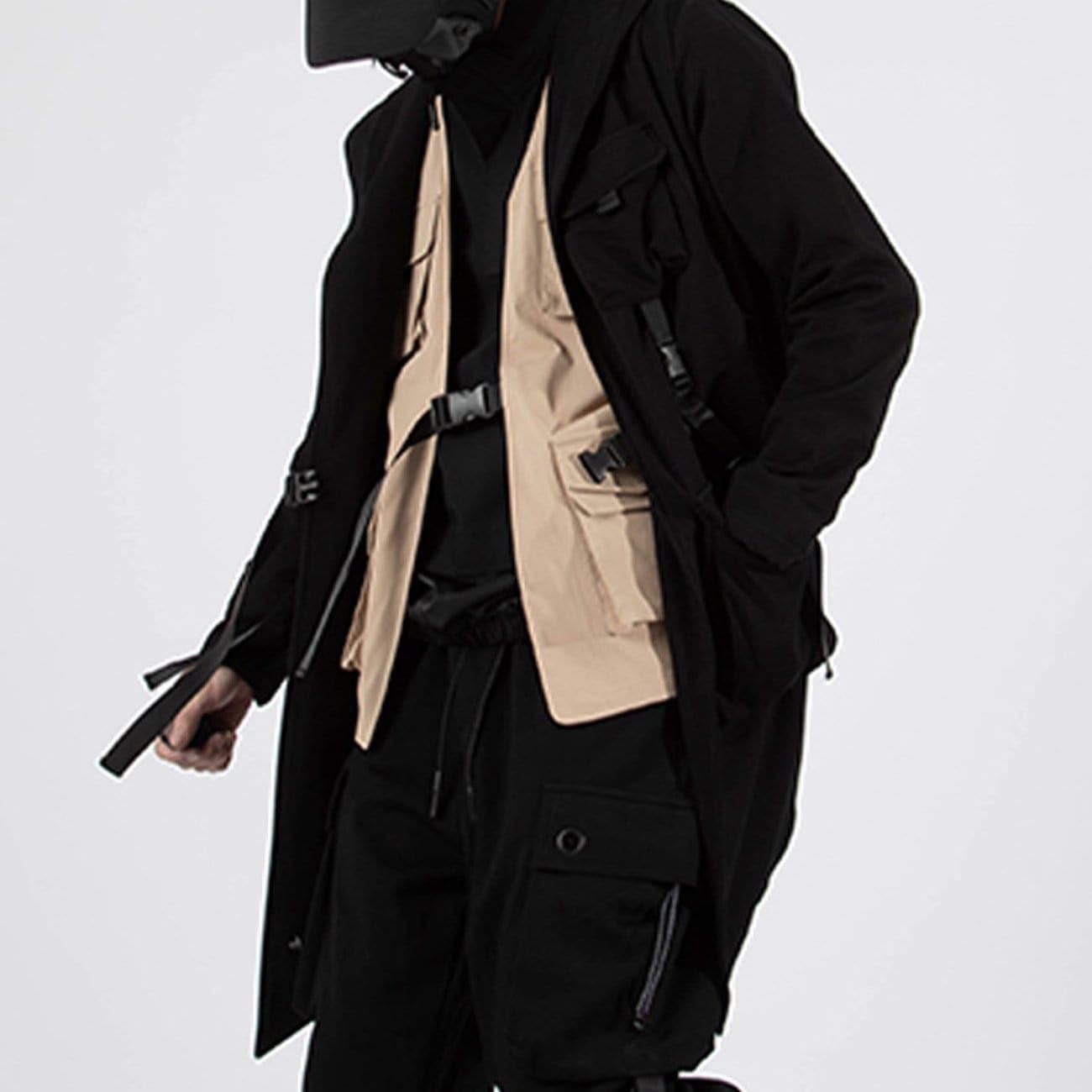Ninja Ribbons Multi Pockets Function Jacket