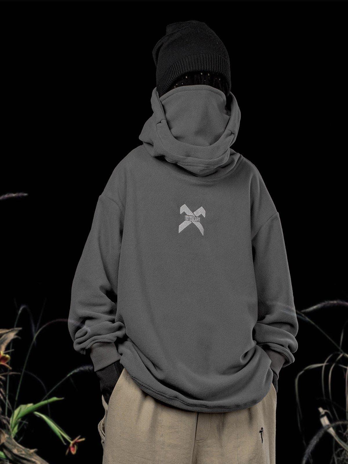 Embroidery Polar Fleece Hoodie