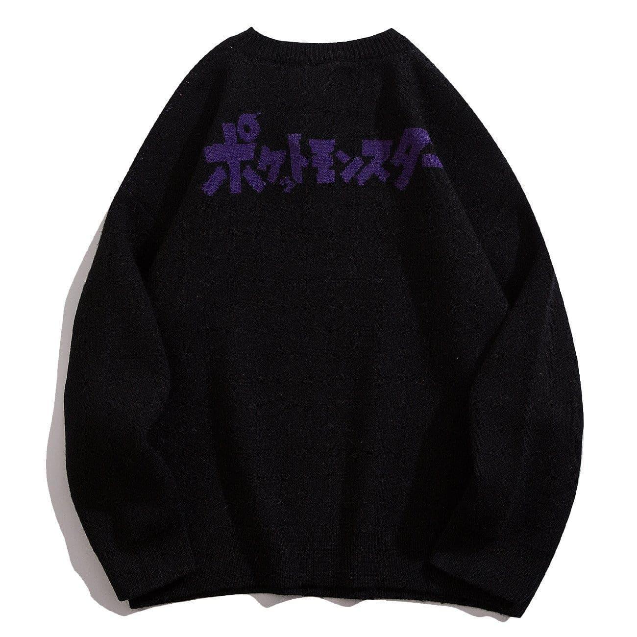 Gengar Print Knitted Sweater