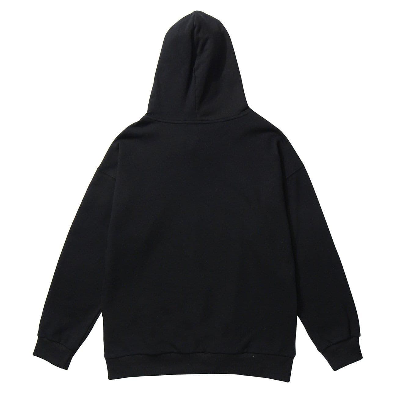 Dark Raven Girl Print Hoodies