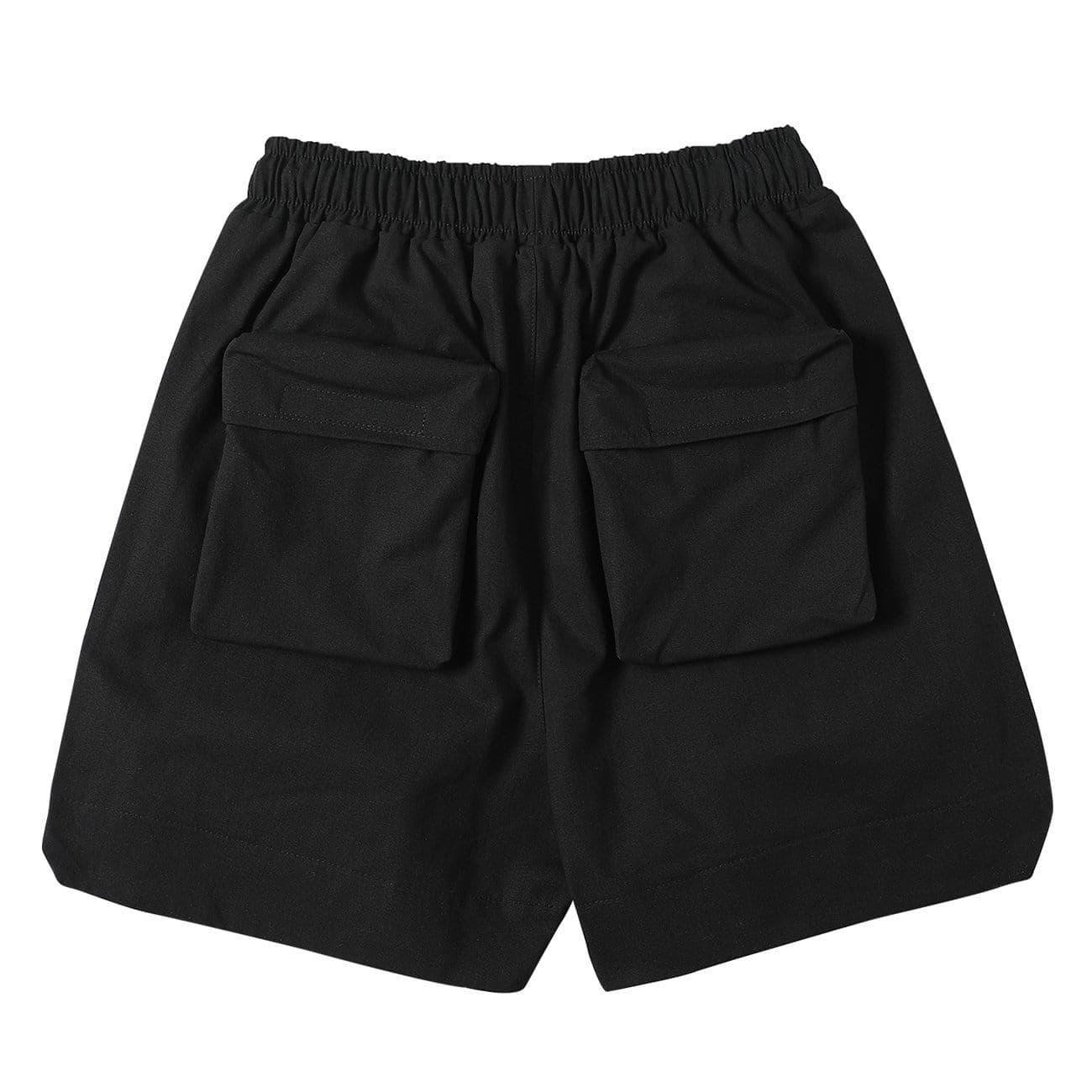 Three-dimensional Pleated Pockets Cargo Shorts