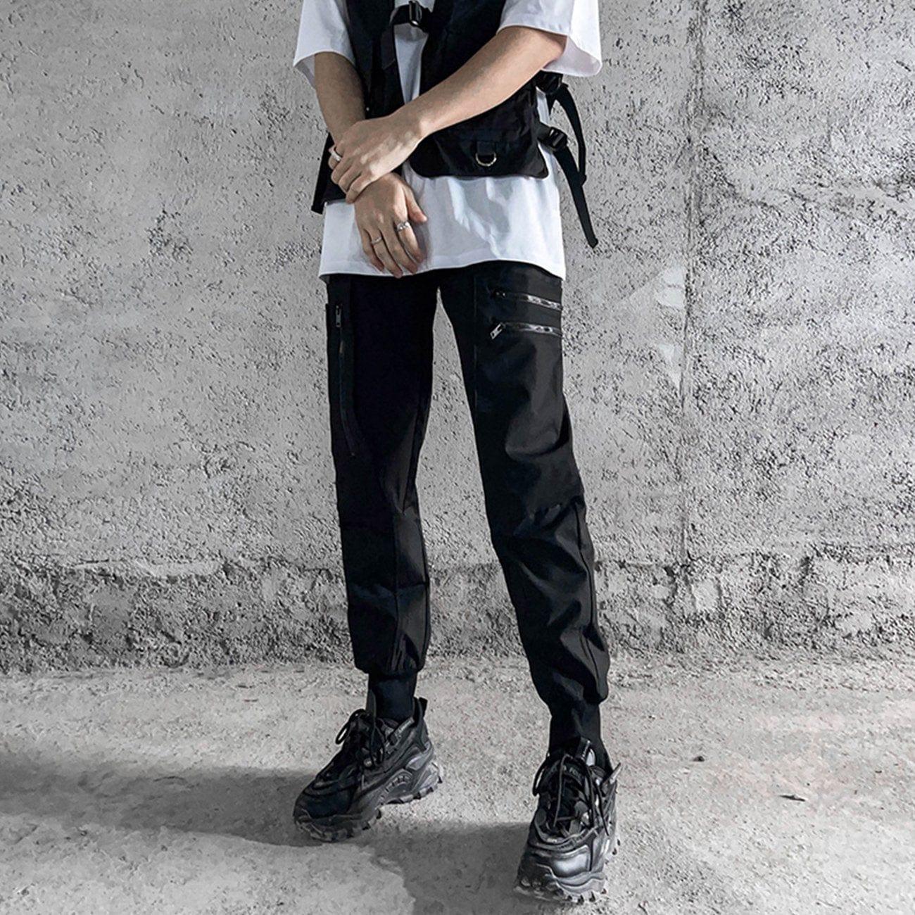 Multi Pockets Zipped Pants