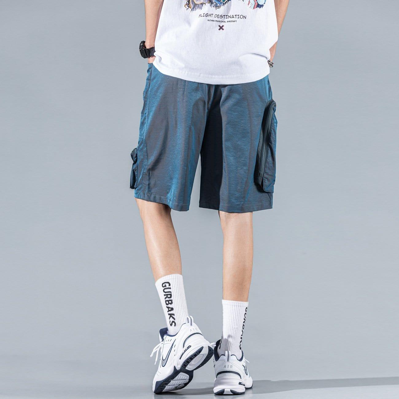 Multi Pockets Letter Cargo Shorts