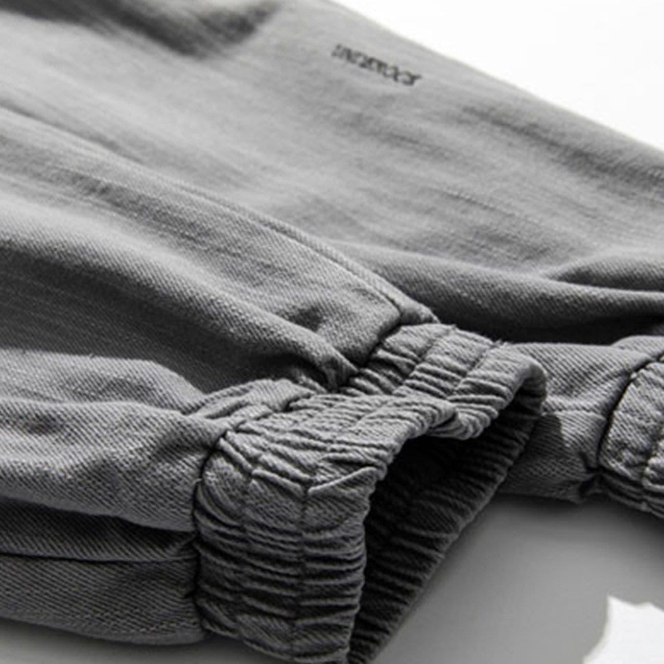 Letter Embroidery Harem Pants