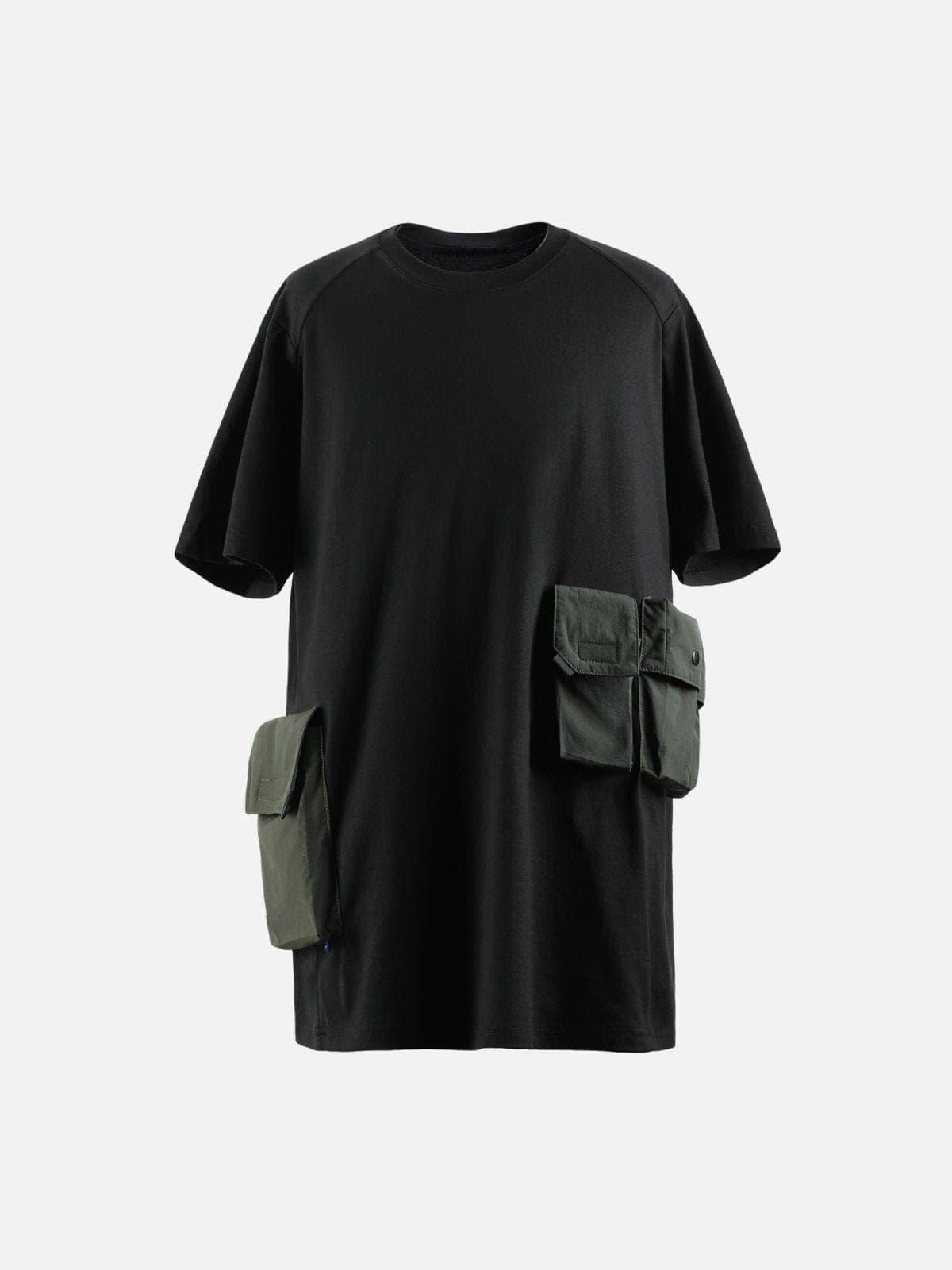 Asymmetrical Multi Pockets Tactical Tee