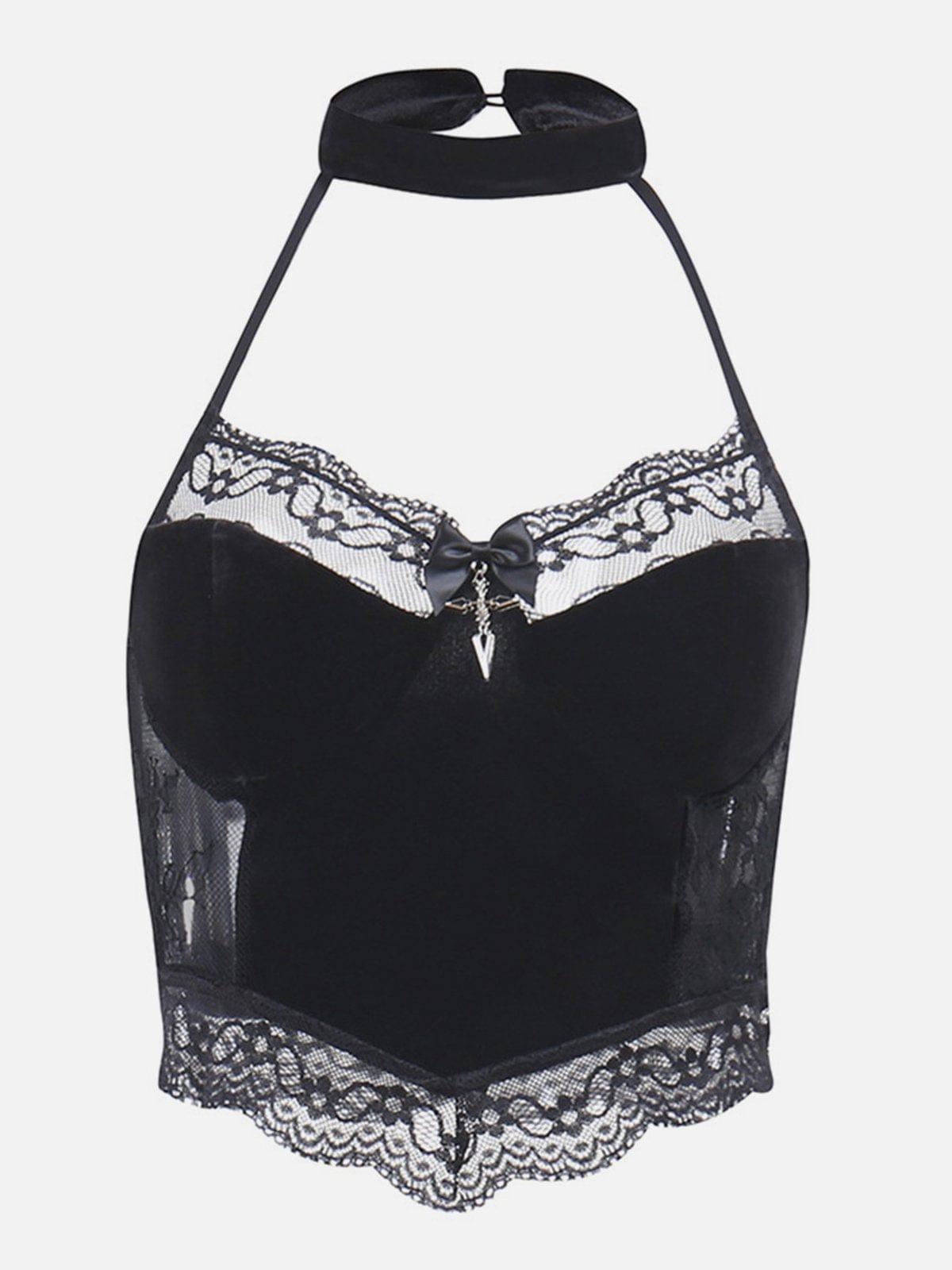 Sexy Lace Mesh Vest