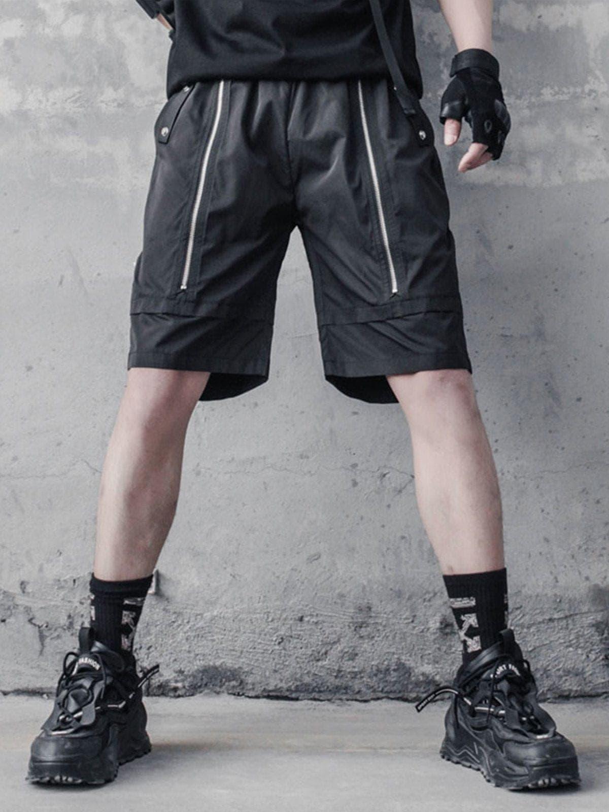 Zip Up Cargo Shorts