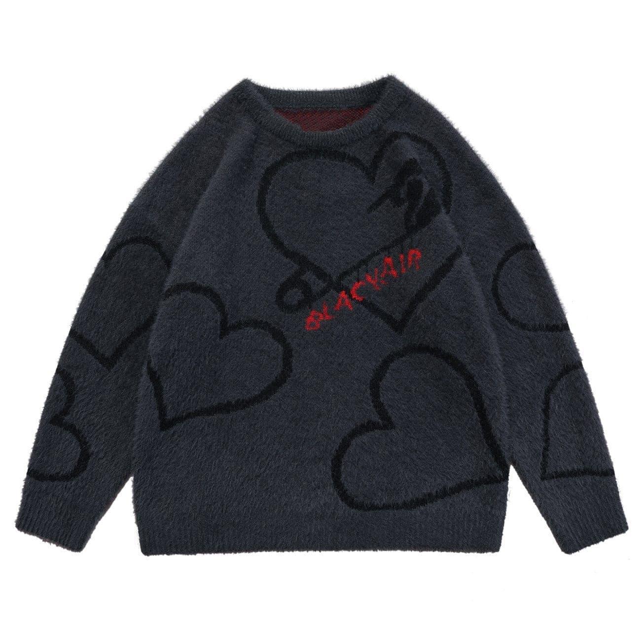 Love Pin Knitted Sweater