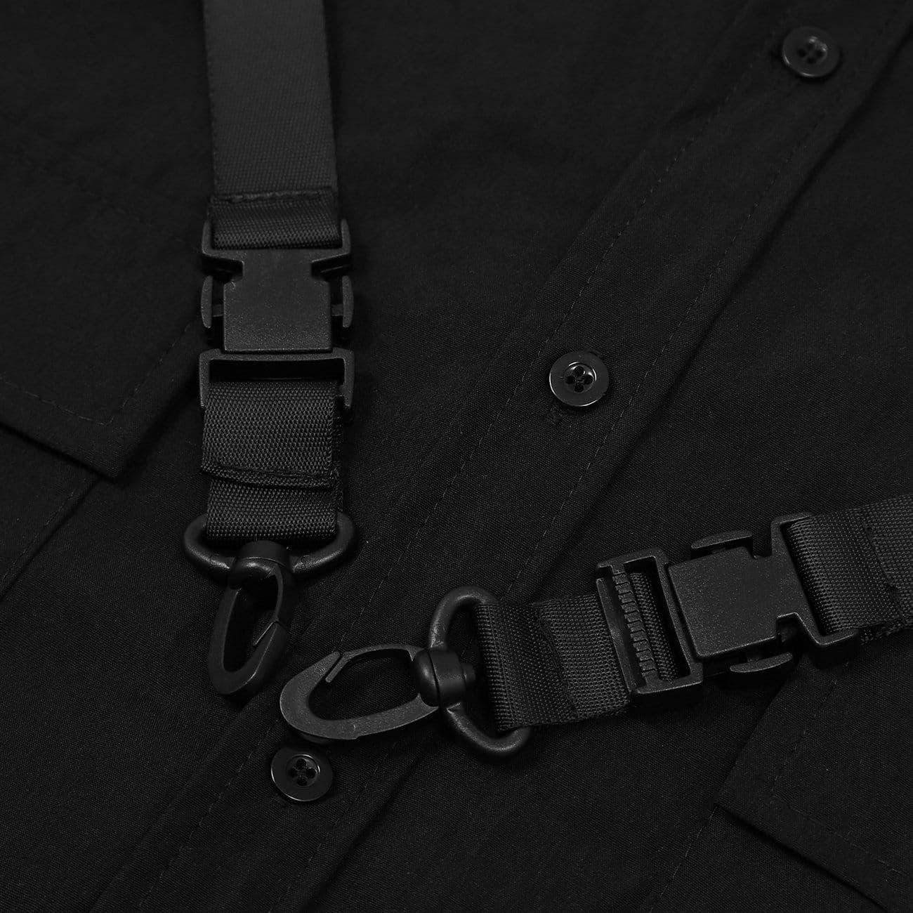 Dark Ribbon Chain Shirt