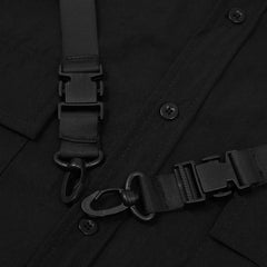 Dark Ribbon Chain Shirt