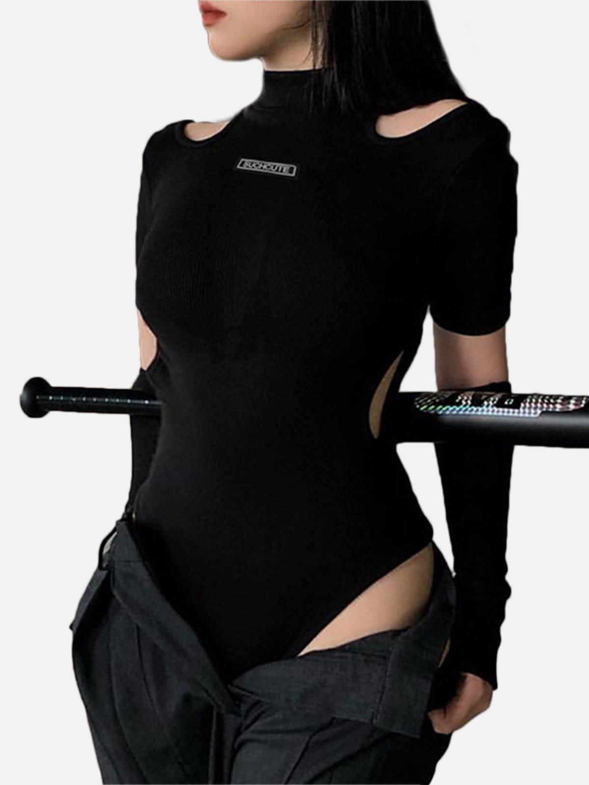 Hollow Cuff Out Jumpsuit